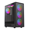 Компьютерный корпус Gamemax STORM 2 AB Midi-Tower Черный - Без блока питания | Металл,Пластик АБС,Закаленное стекло