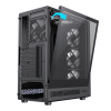 Компьютерный корпус Gamemax STORM 2 AB Midi-Tower Черный - Без блока питания | Металл,Пластик АБС,Закаленное стекло