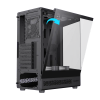 Carcasă PC Gamemax VISTA COC AB Midi-Tower Negru - Fără PSU | Aluminiu,Sticlă călită
