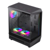 Carcasă PC Gamemax VISTA COC AB Midi-Tower Negru - Fără PSU | Aluminiu,Sticlă călită