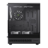 Carcasă PC Gamemax VISTA COC AB Midi-Tower Negru - Fără PSU | Aluminiu,Sticlă călită