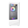 Компьютерный корпус Gamemax VISTA CPC AW Midi-Tower Белый - Без блока питания | Алюминий,Закаленное стекло