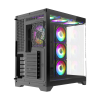 Компьютерный корпус Gamemax HYPE-A Midi-Tower Черный - Без блока питания | Металл,Закаленное стекло