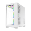 Carcasă PC Gamemax HYPE-A Midi-Tower Alb - Fără PSU | Metal, sticlă călită