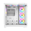 Carcasă PC Gamemax HYPE-A Midi-Tower Alb - Fără PSU | Metal, sticlă călită