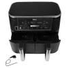 Friteuză cu aer cald Ninja Foodi MAX Dual Zone Negru - 2470 W | 9.5 l | Antiaderent