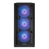 Carcasă PC Chieftec GA-01B-L-OP Midi-Tower Negru - Fără PSU | Oțel | RGB