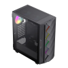 Компьютерный корпус Gamemax DIAMOND CP BK Midi-Tower Черный - Без блока питания | ARGB