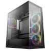 Carcasă PC Deepcool CG580 4F V2 Midi-Tower Negru - Fără PSU | ABS Plastic,Oțel,Sticlă călită | ARGB