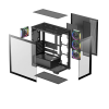 Carcasă PC Deepcool CG580 4F V2 Midi-Tower Negru - Fără PSU | ABS Plastic,Oțel,Sticlă călită | ARGB