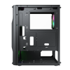 Carcasă PC Cougar MX 110 RGB Midi-Tower Negru - Fără PSU | Oțel, plastic ABS, Sticlă călită