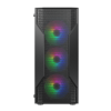 Carcasă PC Cougar MX 110 RGB Midi-Tower Negru - Fără PSU | Oțel, plastic ABS, Sticlă călită