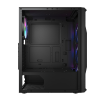 Carcasă PC Cougar MX 110 RGB Midi-Tower Negru - Fără PSU | Oțel, plastic ABS, Sticlă călită