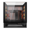 Carcasă PC Cougar OmnyX Midi-Tower Negru - Fără PSU | Oțel, plastic ABS, Sticlă călită