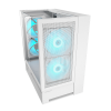 Carcasă PC Cougar OmnyX Midi-Tower Alb - Fără PSU | Oțel, plastic ABS, Sticlă călită