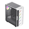 Компьютерный корпус Gamemax Diamond CP WT Midi-Tower Белый - Без блока питания | Металл, Пластик ABS, Закаленное стекло | ARGB