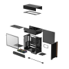 Carcasă PC Deepcool CL660 Midi-Tower Negru - Fără PSU | Oțel, plastic ABS, Sticlă călită | ARGB