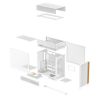 Carcasă PC Deepcool CL660 WH Midi-Tower Alb - Fără PSU | Oțel, plastic ABS, Sticlă călită | ARGB