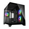 Компьютерный корпус Cougar FV150 Mini RGB Mini-Tower Черный - Без блока питания | Сталь, Пластик ABS, Закаленное стекло