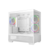 Компьютерный корпус Deepcool CG380 3F WH Mini-Tower Белый - Без блока питания | Сталь, Пластик ABS, Закаленное стекло