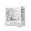 Компьютерный корпус Deepcool CG380 3F WH Mini-Tower Белый - Без блока питания | Сталь, Пластик ABS, Закаленное стекло