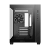 Carcasă PC Deepcool CG330 3F Midi-Tower Negru - Fără PSU | Oțel, plastic ABS, Sticlă călită