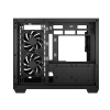Carcasă PC Deepcool CG330 3F Midi-Tower Negru - Fără PSU | Oțel, plastic ABS, Sticlă călită