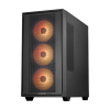 Carcasă PC Chieftec Hunter 3 Midi-Tower Negru - Fără PSU | Oțel, plastic ABS, Sticlă călită