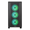 Carcasă PC Chieftec Hunter 3 Midi-Tower Negru - Fără PSU | Oțel, plastic ABS, Sticlă călită