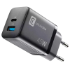 Încărcător Cellularline Charger GAN Negru - 45 W | USB Type-A ,USB Type-C Încărcător Cellularline Charger GAN Negru - 45 W | USB Type-A ,USB Type-C