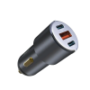 Incărcător auto XO CC45 Negru - 30 W | USB Type-A ,USB Type-C