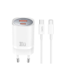Încărcător XO CE30 Alb - 30 W | USB Type-A ,USB Type-C