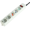 Сетевой фильтр Gembird GMB SPG3-B-6C Белый - 1.8 м | 5