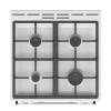 Aragaz Mixt Gorenje GK6A40WFFM Alb - 2.8 kW | 200°C | 71 l