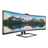 Monitor Philips 499P9H Negru - 48.8" | VA | 5120x1440 | 70 Hz | 109 ppi | 5 ms Monitor Philips 499P9H Negru - 48.8