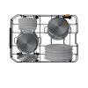 Mașină de spălat vase Whirlpool WH6IC11BS7LSA0 Negru - Încorporabilă | Îngusta | 11 seturi | 8.7 l | C