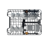 Mașină de spălat vase Whirlpool WH6IB10BS7LA0 Oțel inoxidabil - Încorporabilă | Dimensiune completă | 10 seturi | 8.7 l | B