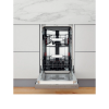 Mașină de spălat vase Whirlpool WSBO 3O34 PF X Oțel inoxidabil - Încorporabilă | Îngusta | 10 seturi | 9 l | D
