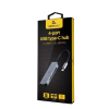 Adaptor Hub Gembird UHB-CM-U3P1U2P3-01 Argintiu - 0.12 m | USB | Aluminiu