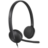 Гарнитуры для Колл-центров Logitech H340 Чёрный - Проводной аналоговый | 20 Гц - 20000 Гц