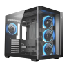 Компьютерный корпус Deepcool CG530U 4F Midi-Tower Черный - Без блока питания | Пластик, Сталь, Закаленное стекло | ARGB