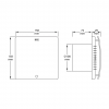 Ventilator FELIX 12 W 220 - 240 V 100 m3/h 2450 rot/min Horoz