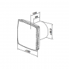 Ventilator Ventika MODERN LIGHT LD L R 14 W 220 - 240 V 88 m3/h 2300 rot/min