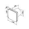 Ventilator Ventika MODERN TEKNO LDAO 14 W 220 - 240 V 88 m3/h 2300 rot/min