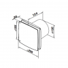 Ventilator Ventika MODERN TEKNO LDAO 24 W 220 - 240 V 265 m3/h 2400 rot/min