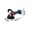 Șlefuitor cu excentric pe acumulator (fără acumulator) GBR 18V-15 S 125 mm 18 V 8500 rot/min Bosch Șlefuitor cu excentric pe acumulator (fără acumulator) GBR 18V-15 S 125 mm 18 V 8500 rot/min Bosch