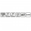 Set de chei tubulare cu clichet 1/2'' - 1/4'' AS-DRIVE 108 buc. Sthor