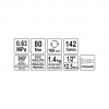 Antrenor pneumatic Yato 09803 80 N·m 0.63 MPa 160 rot/min