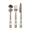 Набор титановых столовых приборов на карабине Lifeventure Titanium Cutlery