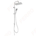 Bara dus set Ferro NP48 inox/patrata